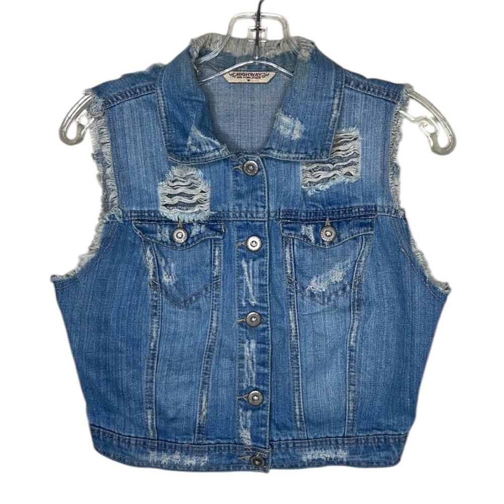 Highway Jeans Denim Cropped Jean Vest